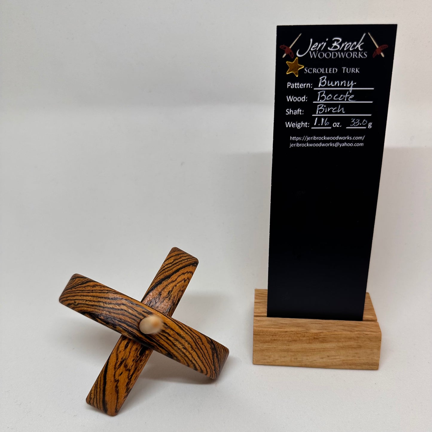 Std Scrolled Turk™ - Bunny - Bocote - 1.16 oz / 33.0g