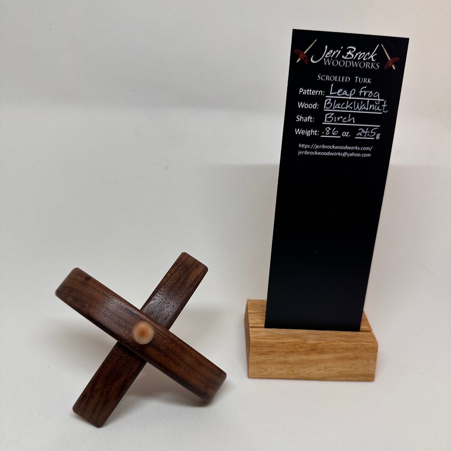 Std Scrolled Turk™ - Leap Frog - Black Walnut - .86 oz / 24.5g