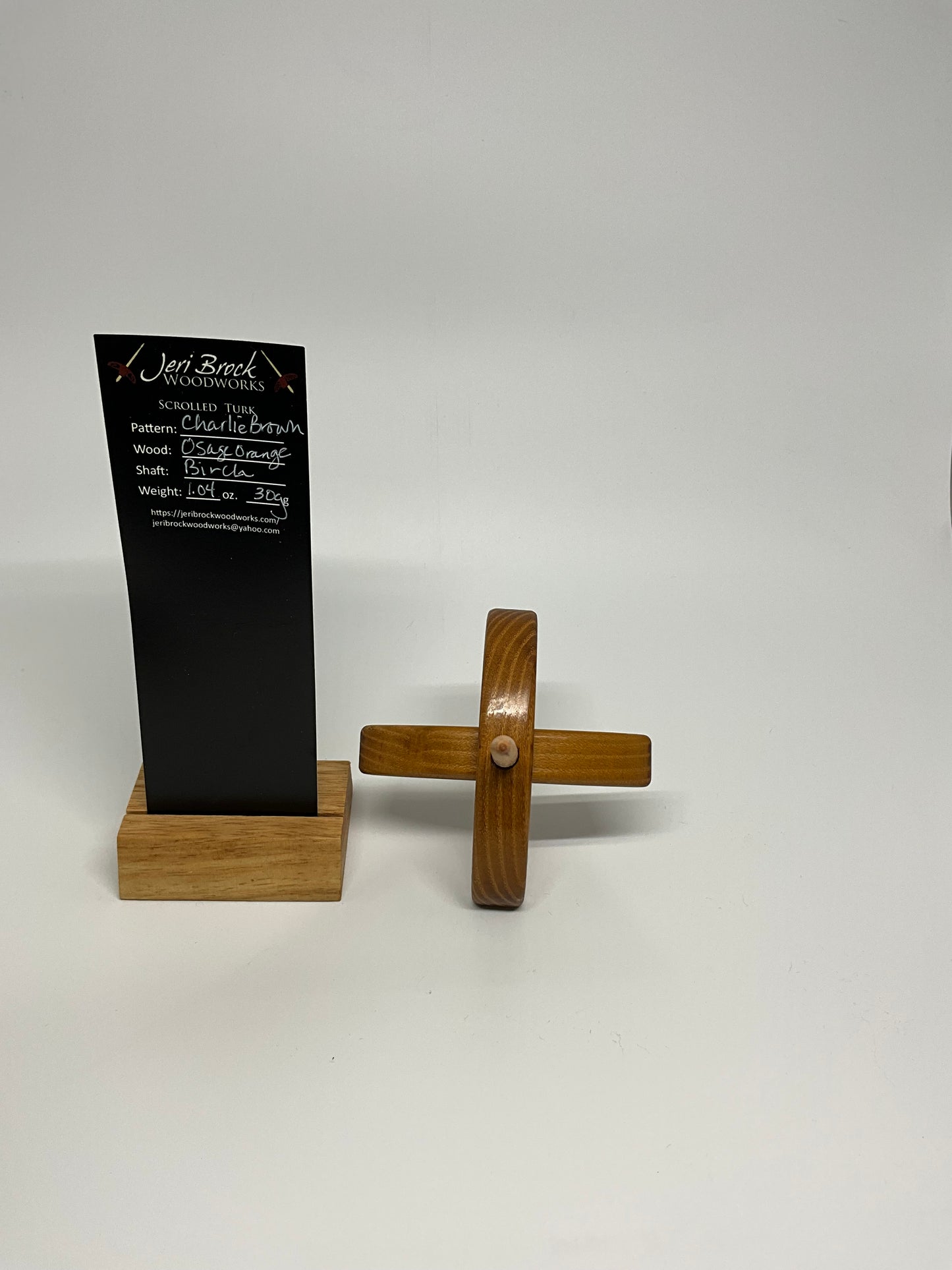 Std Scrolled Turk™ - Charlie Brown - Osage Orange - 1.04 oz / 30g