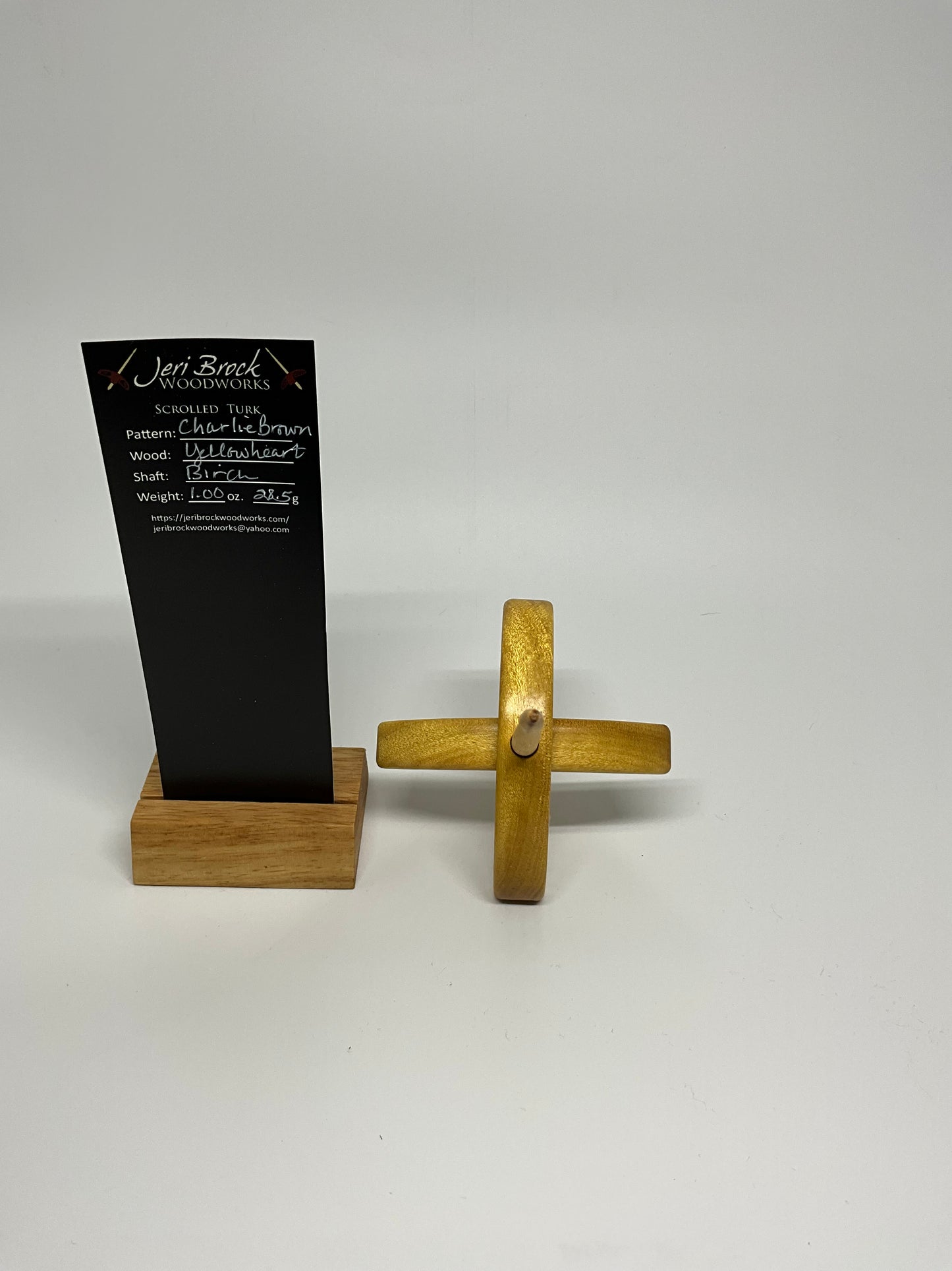 Std Scrolled Turk™ - Charlie Brown - Yellowheart - 1.00 oz / 28.5g