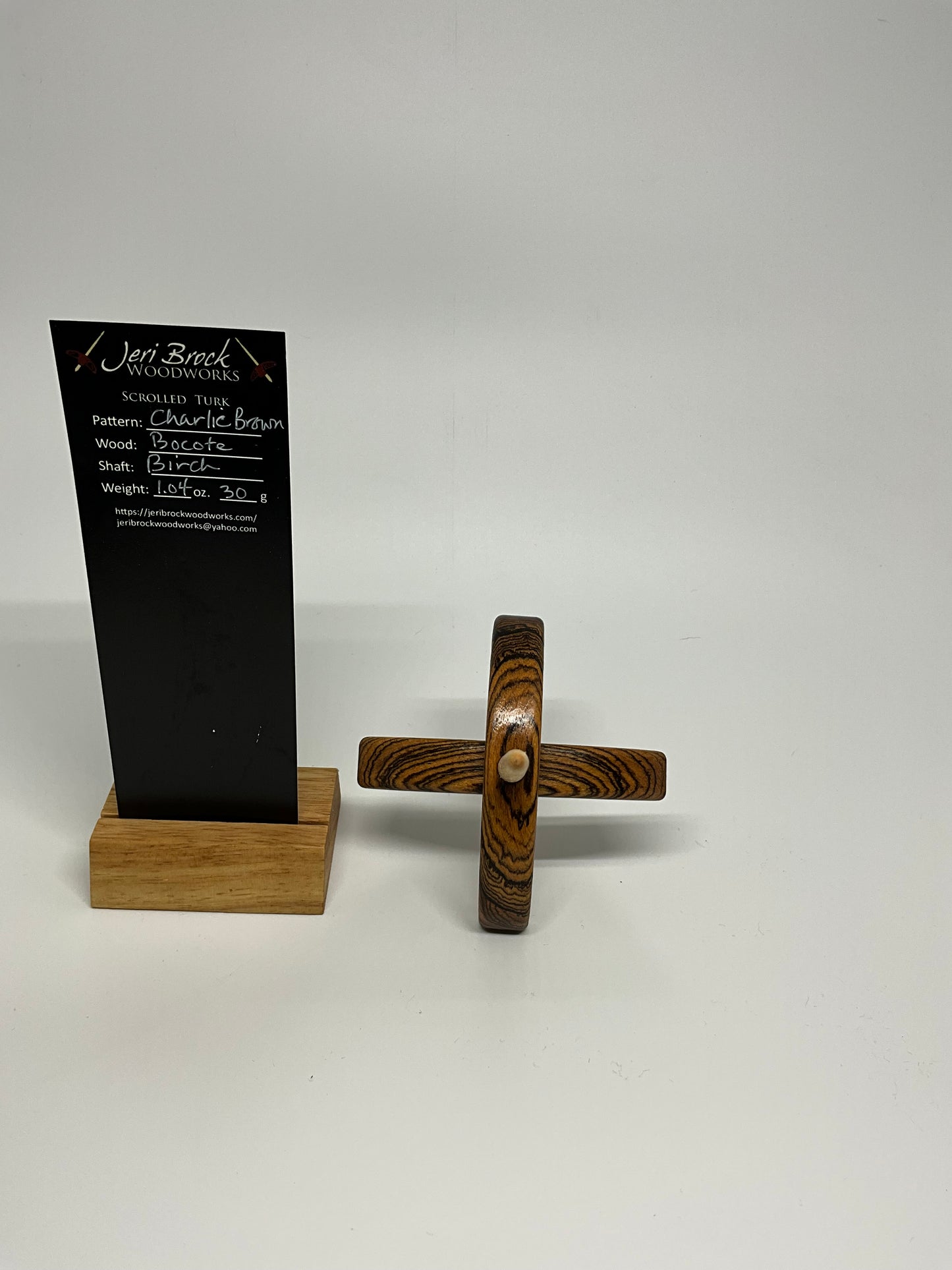 Std Scrolled Turk™ - Charlie Brown - Bocote - 1.04 oz / 30g