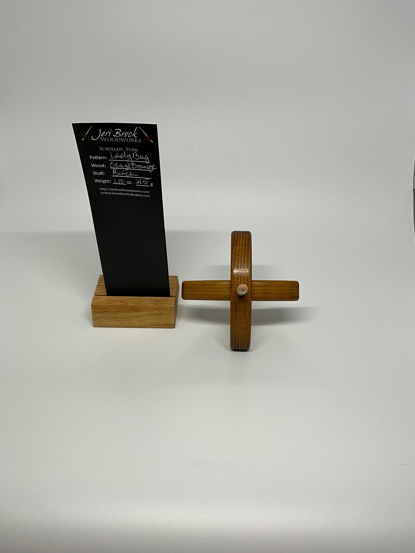 Std Scrolled Turk™ - Lady Bug - Osage Orange - 1.10 oz / 31.5g