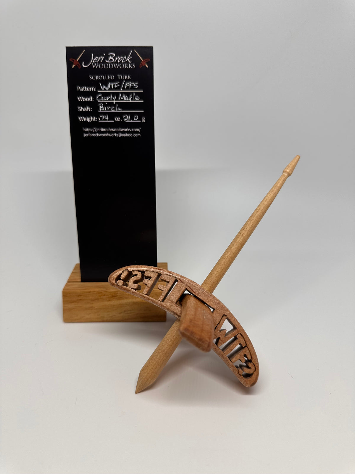 Std Scrolled Turk™ - Seriously?! - Curly Maple - 0.74 oz / 21g