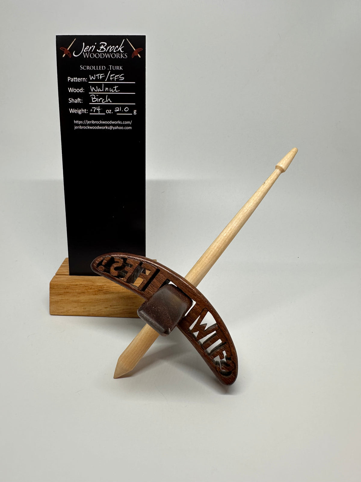 Std Scrolled Turk™ - Seriously?! - Walnut - 0.74 oz / 21g (B)