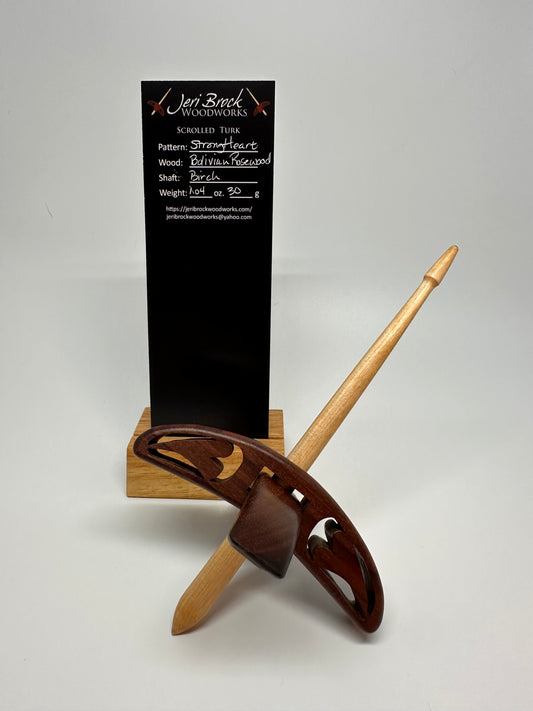 Std Scrolled Turk™ - Strong Heart - Bolivian Rosewood - 1.04 oz / 30g