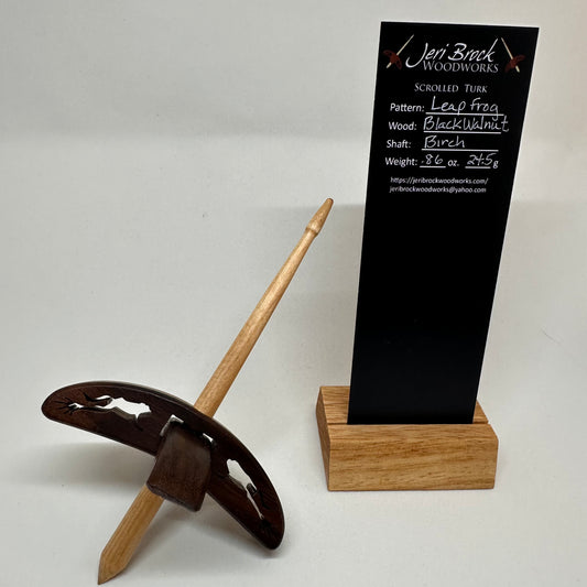 Std Scrolled Turk™ - Leap Frog - Black Walnut - .86 oz / 24.5g