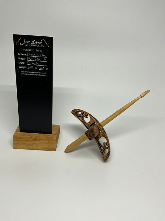 Std Scrolled Turk™ - Dragonfly - Bocote - 1.00 oz / 28g