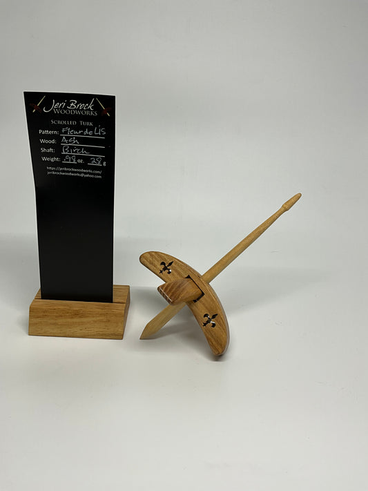 Std Scrolled Turk™ - Fleur de Lis - Ash - 0.98 oz / 28g