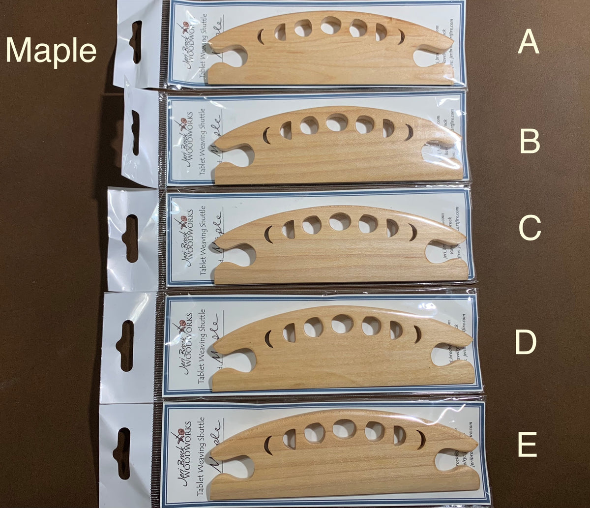 Band Weaving Shuttle (5") - Moon Phases